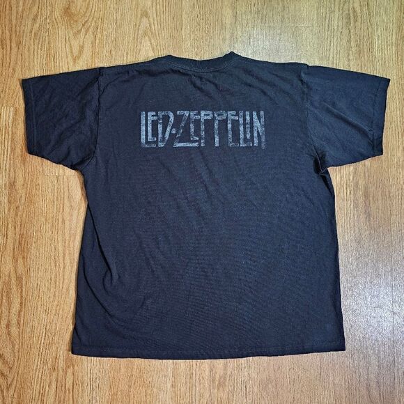 Vintage Led Zeppelin Black T Shirt The Song Remains The Same Large L 100% Cotton - Picture 6 of 9